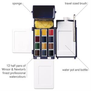Winsor and Newton Artists Water Colour Half Pan Field Box